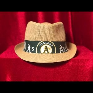 Oakland A’s tan fedora